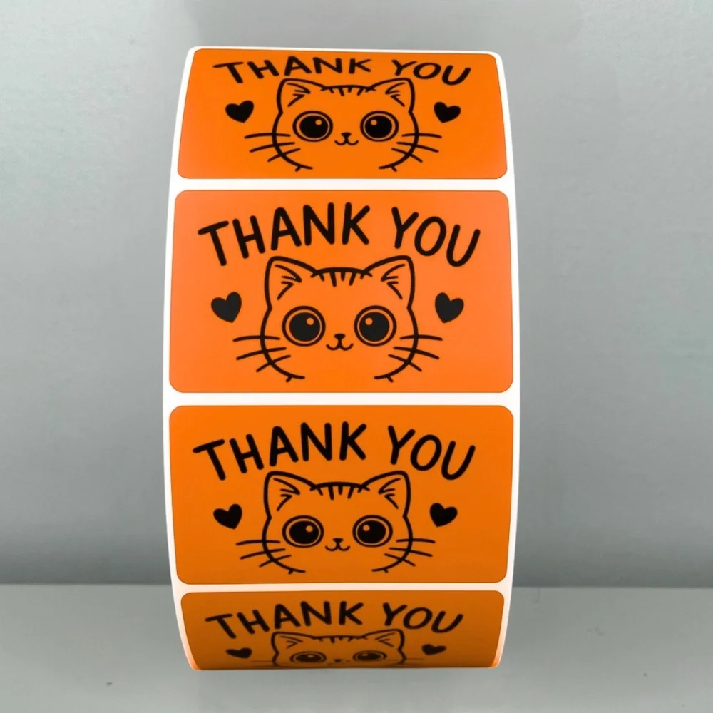 Thank You Cat Stickers – Cute Packaging Labels for Small Business Orders 2